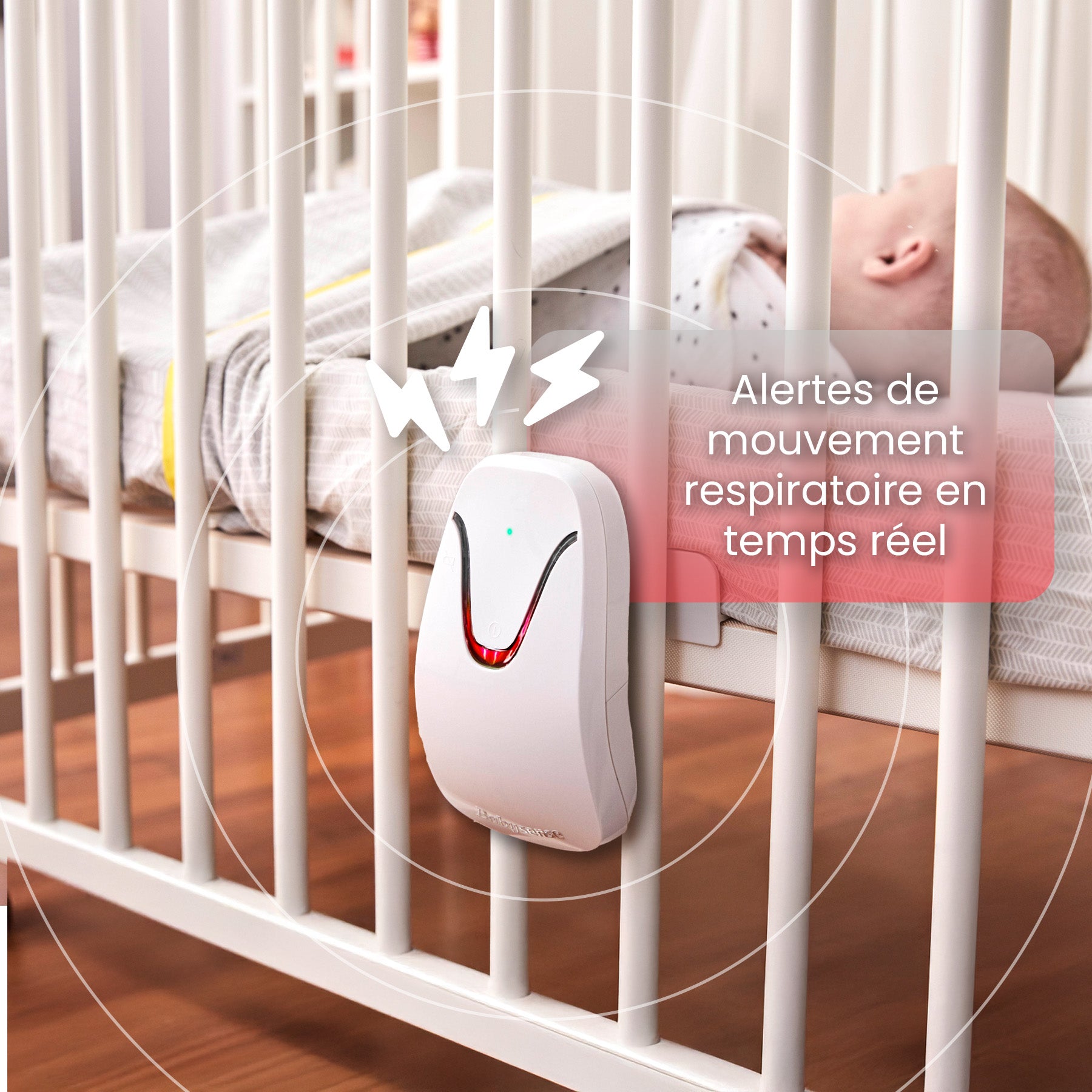Babysense 7 – Baby Monitor with Real Time No Breathing & Irregularity Alerts for Safe Sleep