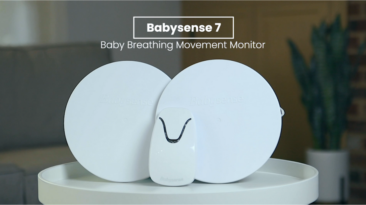 Babysense 2-in-1 Pack: Baby Video Monitor with 2 Cameras & Split Screen + Breathing Monitor with Real-Time Alerts