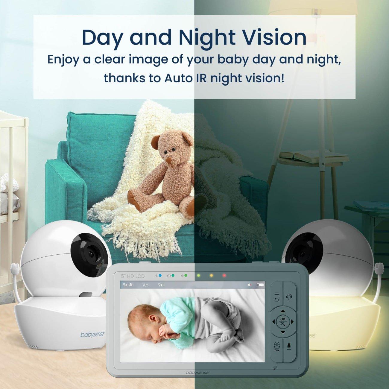 Babysense True Sleep: Video Baby Monitor with Real Time No Breathing & Irregularity Alerts