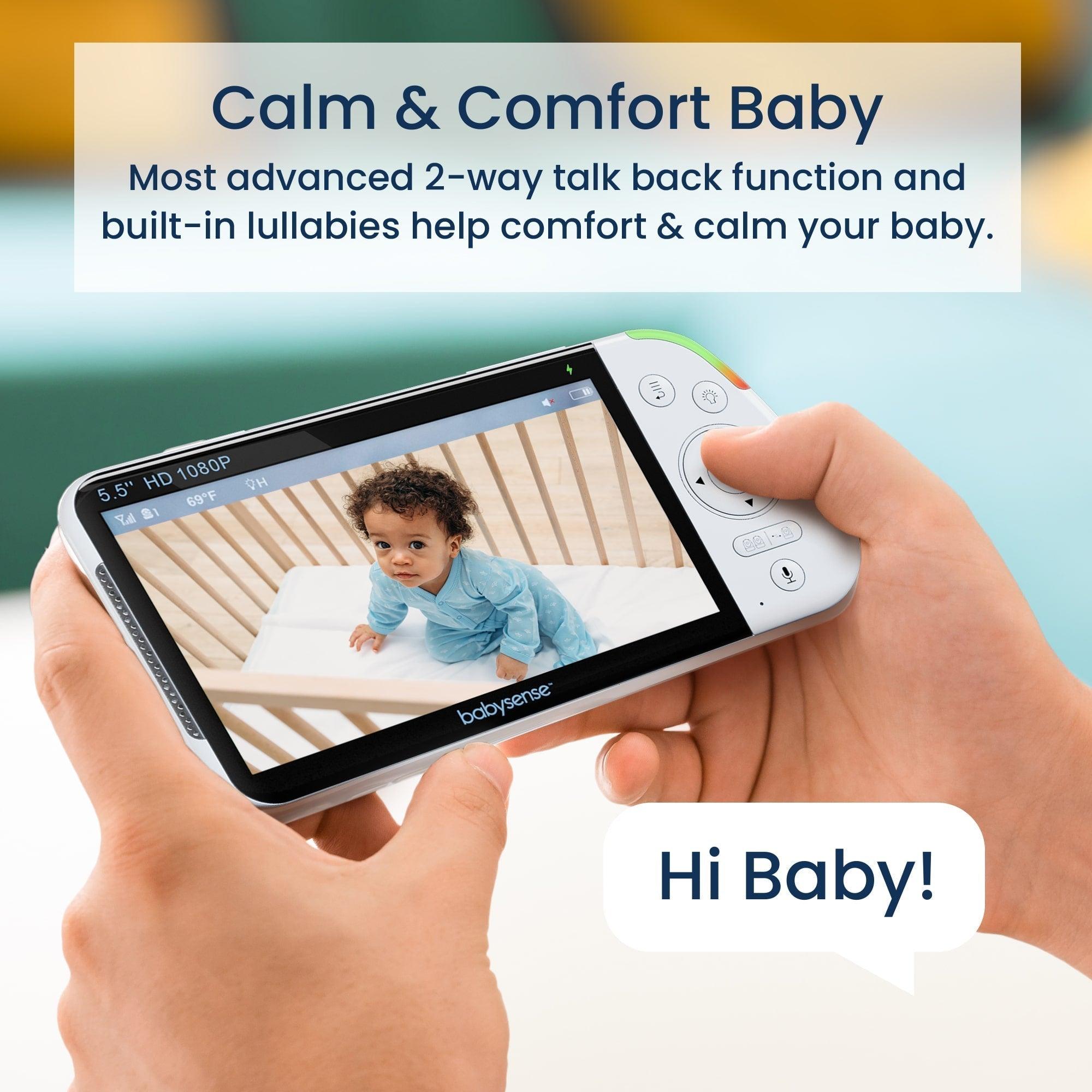 Babysense 2-in-1 Pack: Baby Video Monitor with 2 Cameras & Split Screen + Breathing Monitor with Real-Time Alerts