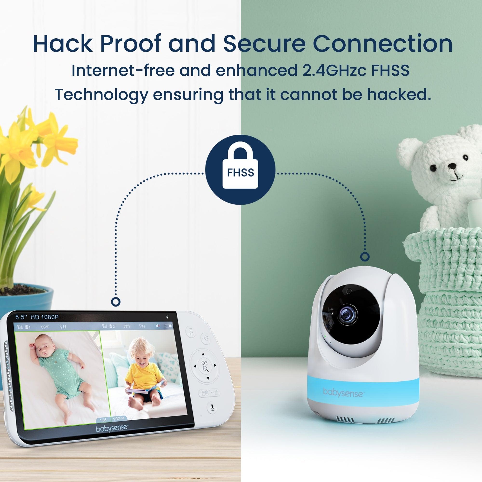 Babysense 2-in-1 Pack: Baby Video Monitor with 2 Cameras & Split Screen + Breathing Monitor with Real-Time Alerts