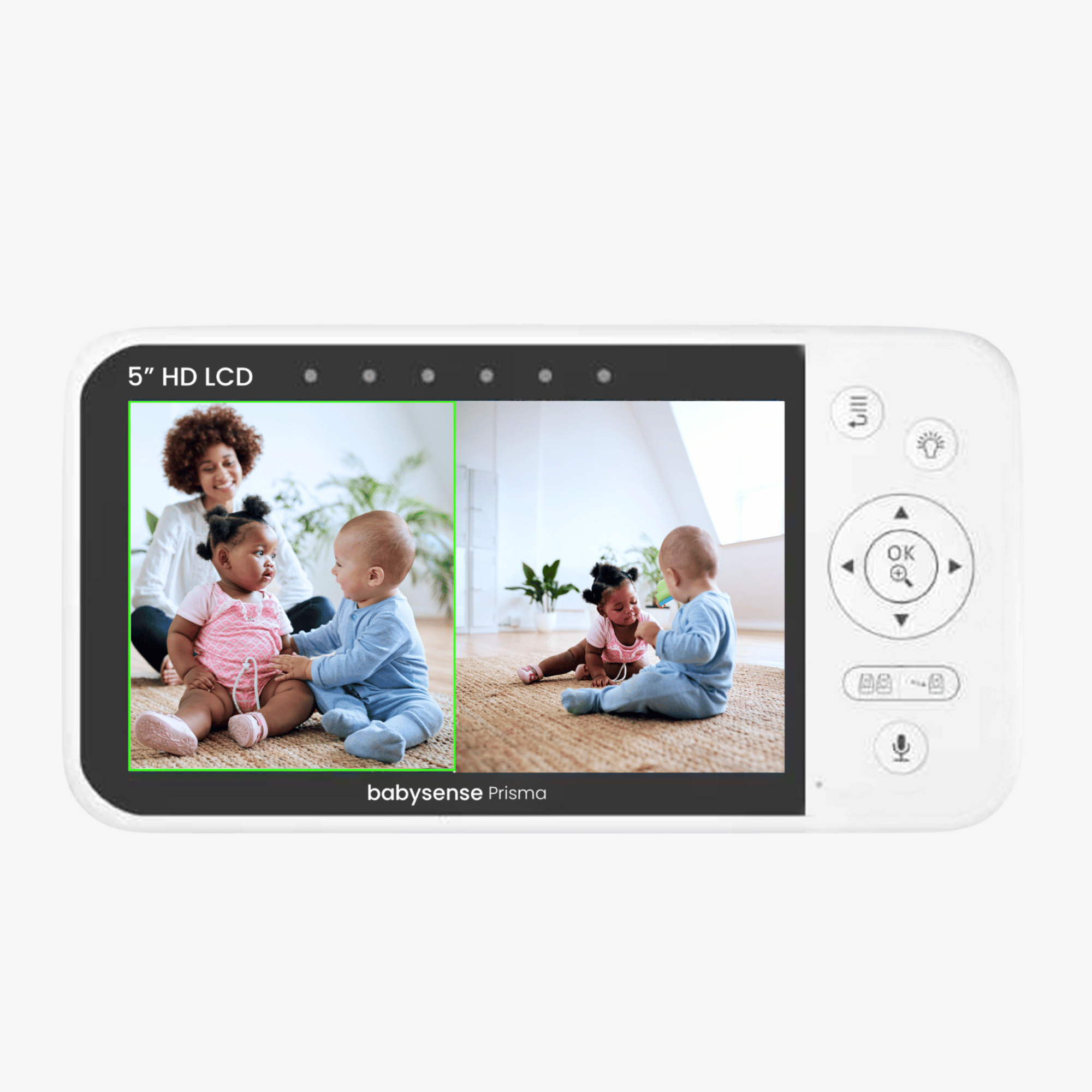 Unité Parentale pour Moniteur Vidéo Bébé Prisma à Écran Divisé 5"